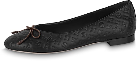 (Women) Louis Vuitton LV Nina Flat Ballerina Shoes 'Black Monogram' 1ABHB3 (Women) Louis Vuitton LV Nina Flat Ballerina Shoes 'Black Monogram' 1ABHB3