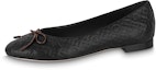 Buy (W) Kasut Louis Vuitton LV Nina Flat Ballerina 'Black Monogram' 1ABHB3