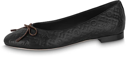 (Women) Louis Vuitton LV Nina Flat Ballerina Shoes 'Black Monogram' 1ABHB3 (Women) Louis Vuitton LV Nina Flat Ballerina Shoes 'Black Monogram' 1ABHB3