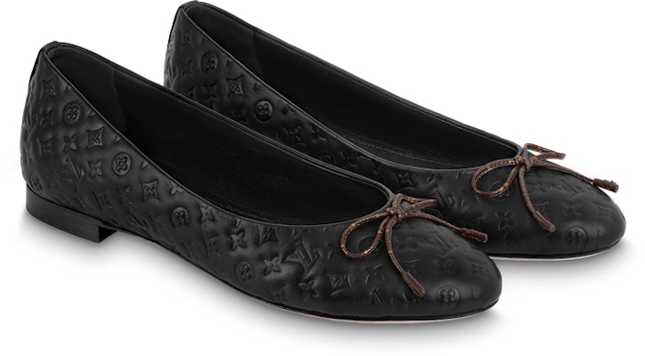 (Women) Louis Vuitton LV Nina Flat Ballerina Shoes 'Black Monogram' 1ABHB3 Order (Women) Louis Vuitton LV Nina Flat Ballerina Shoes 'Black Monogram' 1ABHB3