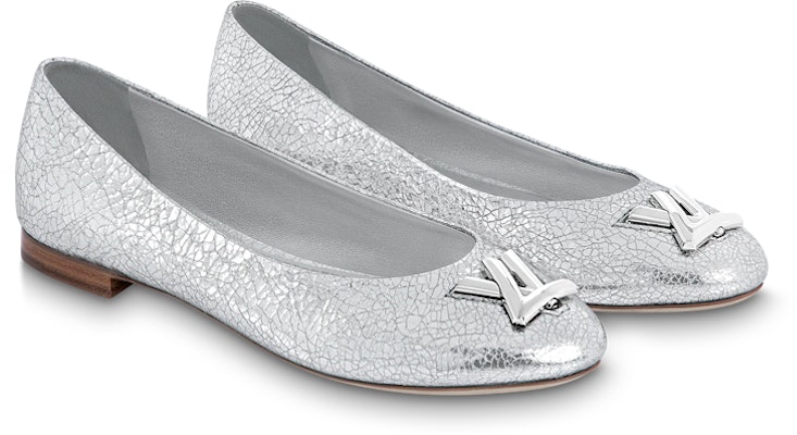 (Women) Louis Vuitton LV Nina Flat Ballerina Shoes 'Silver' 1ABGQB Order (Women) Louis Vuitton LV Nina Flat Ballerina Shoes 'Silver' 1ABGQB