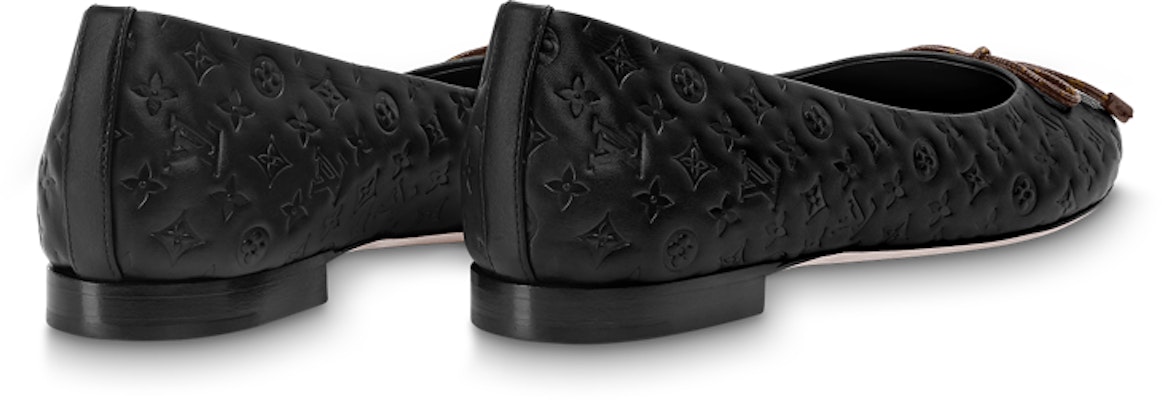 (Women) Louis Vuitton LV Nina Flat Ballerina Shoes 'Black Monogram' 1ABHB3 Lookbook (Women) Louis Vuitton LV Nina Flat Ballerina Shoes 'Black Monogram' 1ABHB3