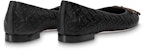 (W) Kasut Louis Vuitton LV Nina Flat Ballerina 'Black Monogram' 1ABHB3