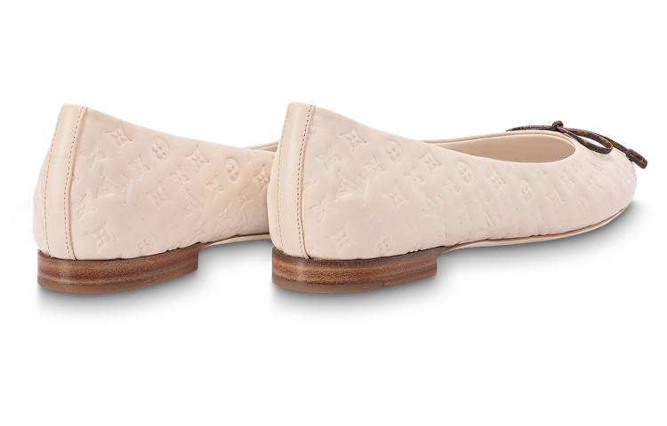 Lookbook LOUIS VUITTON 牛皮 套腳 時尚百搭 芭蕾舞鞋 女款 粉紅色