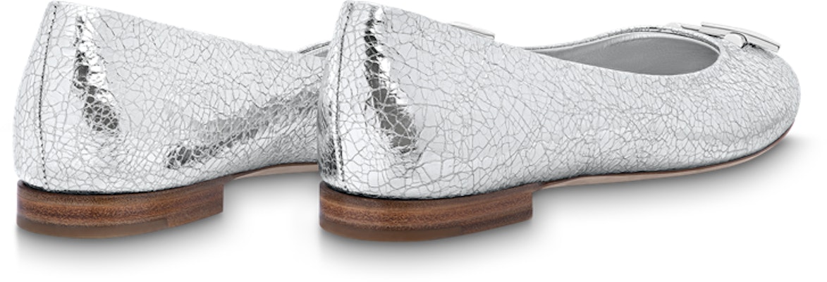 (Women) Louis Vuitton LV Nina Flat Ballerina Shoes 'Silver' 1ABGQB Lookbook (Women) Louis Vuitton LV Nina Flat Ballerina Shoes 'Silver' 1ABGQB