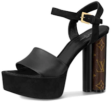 (Women) Louis Vuitton LV Podium Platform 'Black Brown' 1A7U6W (Women) Louis Vuitton LV Podium Platform 'Black Brown' 1A7U6W