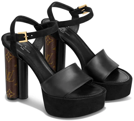 (W) 路易威登 LV Podium 厚底鞋 '黑棕色' 1A7U6W Lookbook (W) 路易威登 LV Podium 厚底鞋 '黑棕色' 1A7U6W