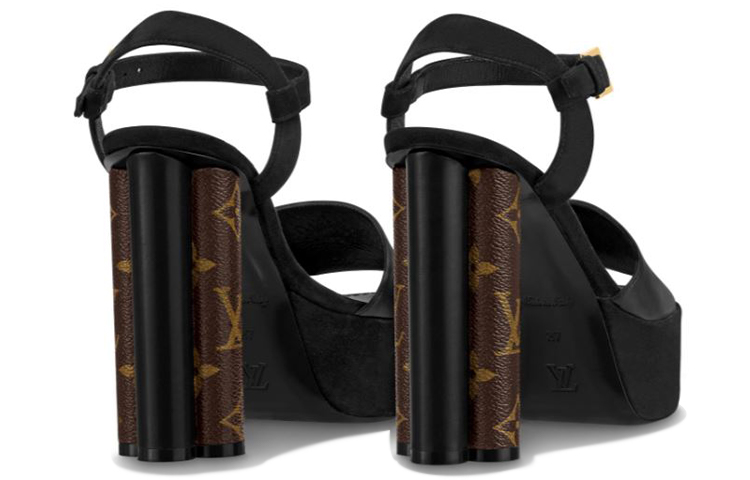 Shop (W) 路易威登 LV Podium 厚底鞋 '黑棕色' 1A7U6W