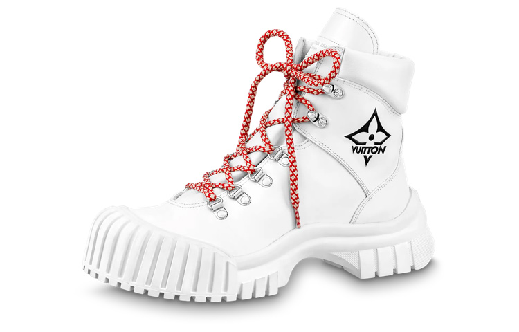 (Women) Louis Vuitton LV Ruby Flat Ranger Ankle Boots 'White' 1AAM20