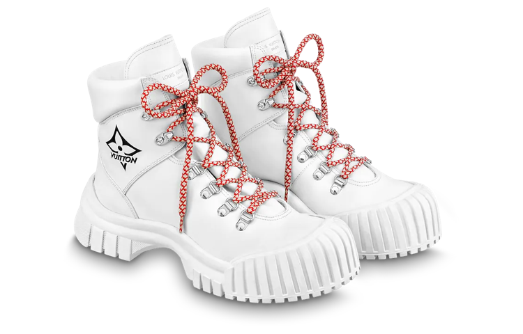 Lookbook (W) Botas Planas Louis Vuitton LV Ruby Ranger Tobillo 'Blancas' 1AAM20