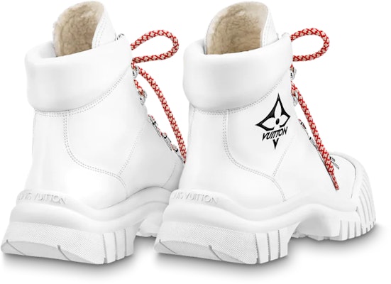 (Women) Louis Vuitton LV Ruby Flat Ranger Ankle Boots 'White' 1AAM20 Shop (Women) Louis Vuitton LV Ruby Flat Ranger Ankle Boots 'White' 1AAM20