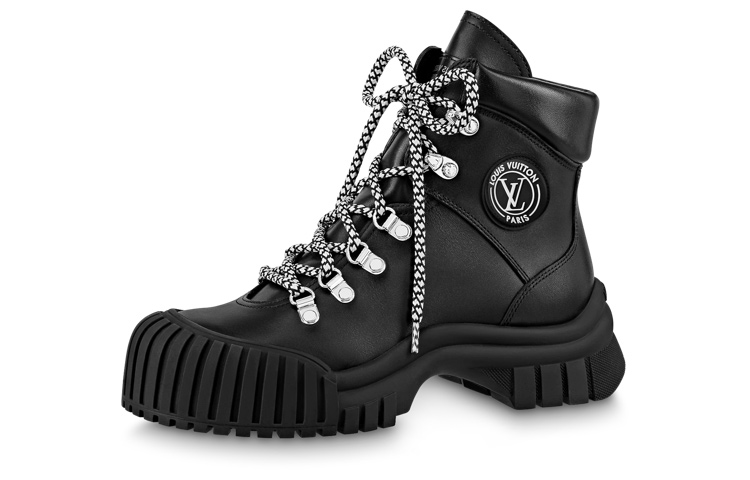 (Women) Louis Vuitton LV Ruby Flat Ranger Boots 'Black' 1AAM5U