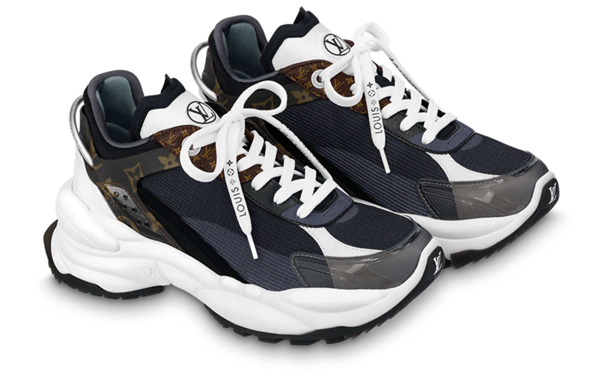 (W) LV LV Run 55 Sneakers 'Black' 圖 4