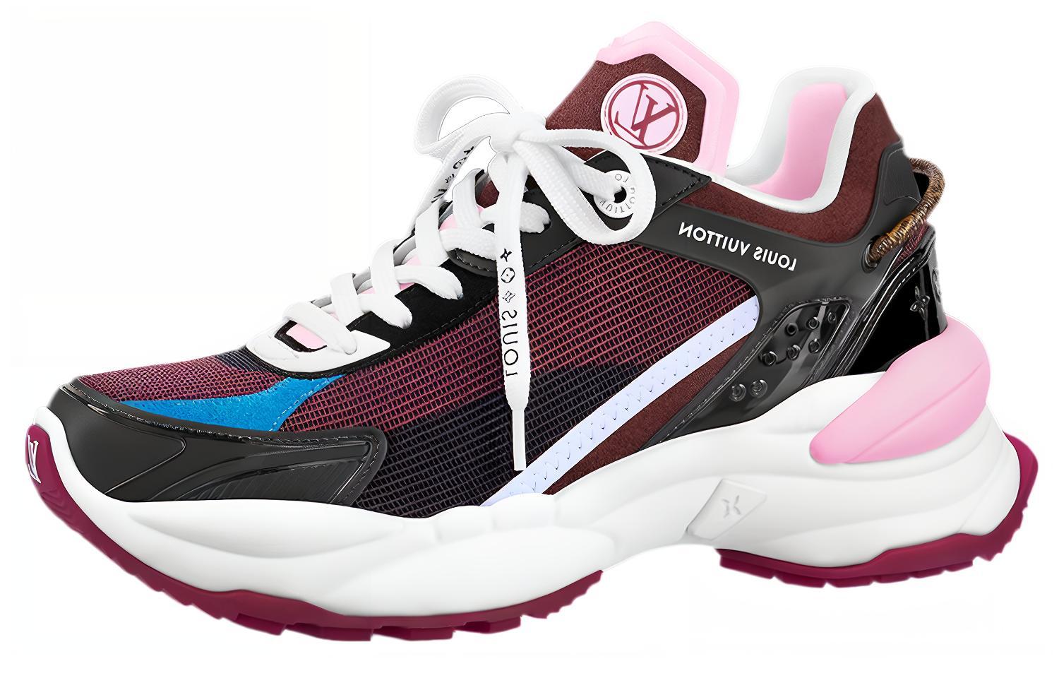 (Women) Louis Vuitton LV Run 55 Sneakers 'Burgundy' 1A9H59