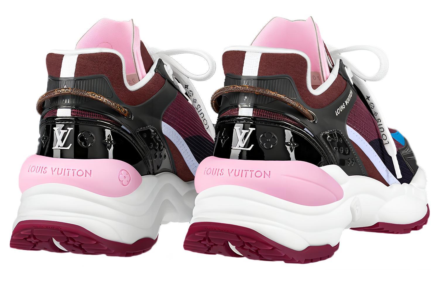 Purchase (W) 路易威登 LV Run 55 运动鞋 '勃艮第红' 1A9H59