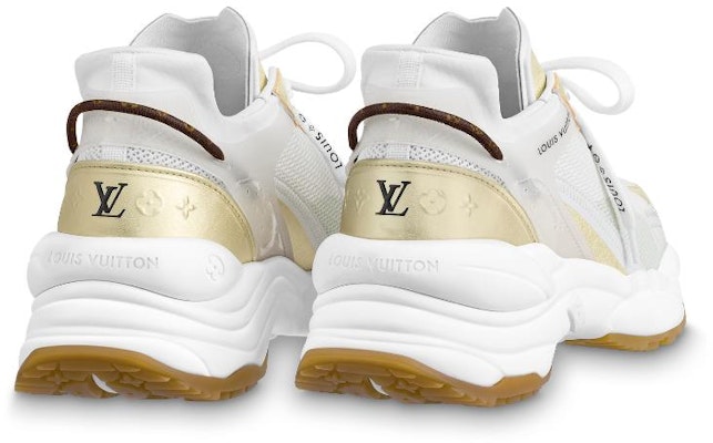 (W) Louis Vuitton LV Run 55 Sepatu 'Putih Emas' 1AAP5T Shop (W) Louis Vuitton LV Run 55 Sepatu 'Putih Emas' 1AAP5T