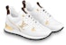 (W) Kasut Louis Vuitton LV Run Away 'Putih dengan Logo Emas' 1AAP3L