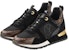 (W) Louis Vuitton LV Run Away Kasut Sukan Hitam 1A3CVZ