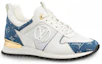 Order (W) Louis Vuitton LV Run Away Baskets Sport Bleu/Blanc 1A4WOY