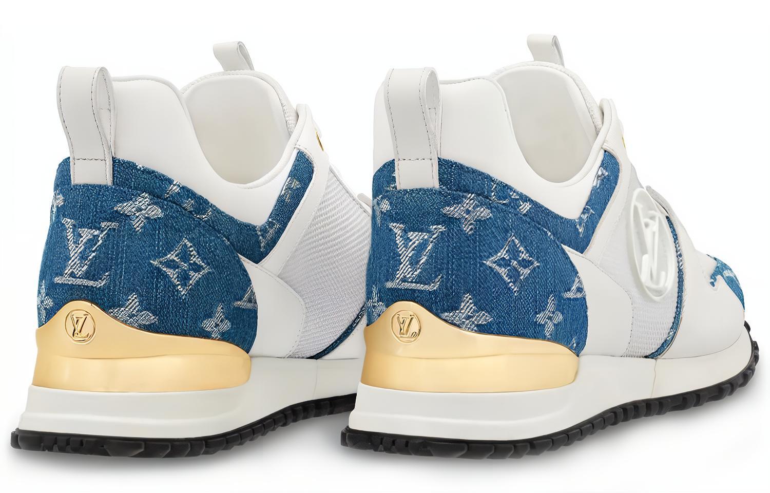 Lookbook (W) Louis Vuitton LV Run Away Baskets Sport Bleu/Blanc 1A4WOY