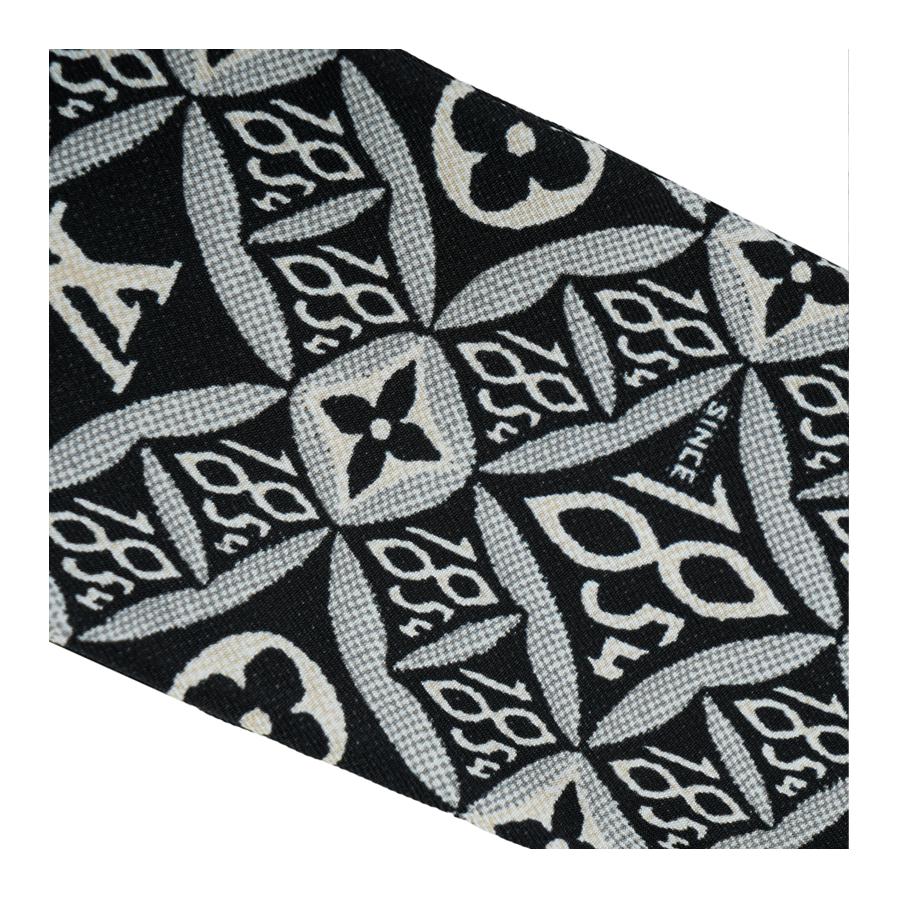 (Women) LOUIS VUITTON LV Since 1854 Silk Twill Hair Scarf for Women Grey MP2825 圖 4