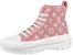 (W) Louis Vuitton LV Squad Ankle Sneakers 'Pink Monogram' dalam warna Merah Jambu. 1A9S1G
