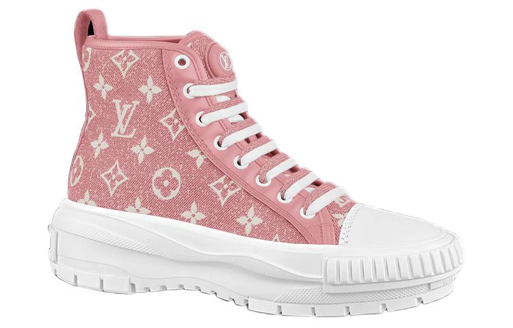 Order LOUIS VUITTON 路易威登 LV Squad 高筒運動鞋 女款 粉色