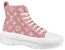 (W) Louis Vuitton LV Squad Ankle Sneakers 'Pink Monogram' dalam warna Merah Jambu. 1A9S1G