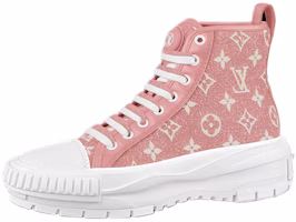 (Women) Louis Vuitton LV Squad Ankle Sneakers 'Pink Monogram' 1A9S1G (Women) Louis Vuitton LV Squad Ankle Sneakers 'Pink Monogram' 1A9S1G
