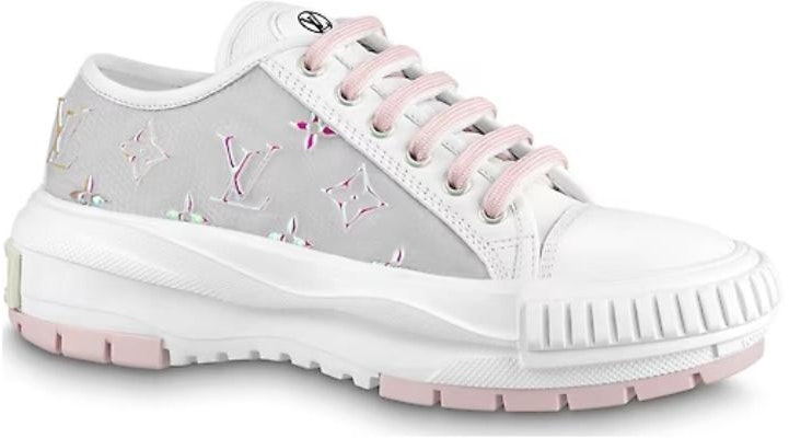(Women) Louis Vuitton LV Squad Sneakers 'White Grey Pink' 1AA15L Order (Women) Louis Vuitton LV Squad Sneakers 'White Grey Pink' 1AA15L
