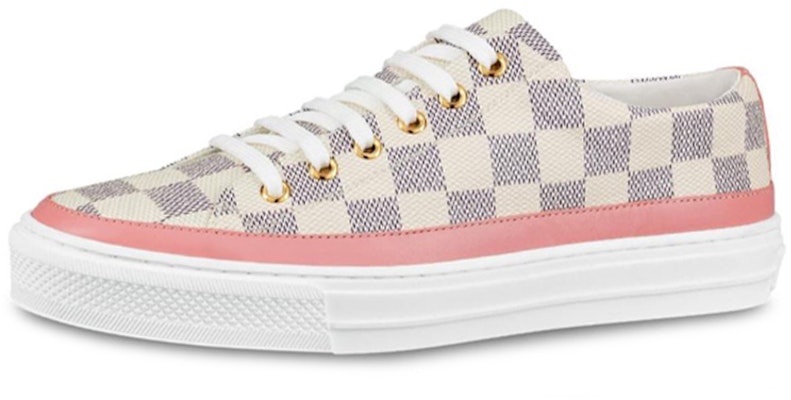 (Women) Louis Vuitton LV Stellar Damier Azur Low-Top Sports Shoes Pink 1A4XMQ Buy (Women) Louis Vuitton LV Stellar Damier Azur Low-Top Sports Shoes Pink 1A4XMQ