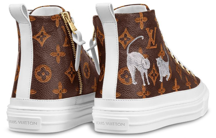 Shop (W) Louis Vuitton LV Stellar Baskets Montantes Marron 1A52OF