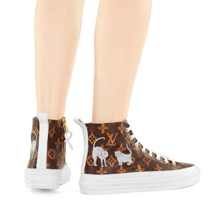 Purchase (W) Louis Vuitton LV Stellar Baskets Montantes Marron 1A52OF