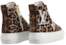 Purchase (Women) Louis Vuitton LV Stellar High-Top Sneakers Leopard 'Brown Yellow' 1A5NPK