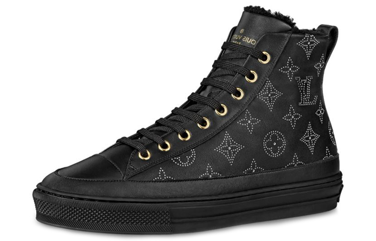 (Women) Louis Vuitton LV Stellar High-Top Sports Shoes 'Black Monogram' 1A87UV