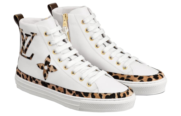Order (W) Louis Vuitton LV Stellar Hoge Sneakers Wit Sportschoenen 1A5NP2