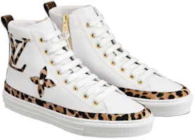 Order LOUIS VUITTON Stellar 小牛皮 高筒運動 時尚板鞋 女款 白色