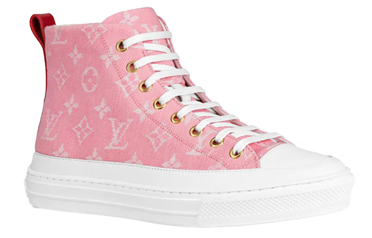 Order (W) Louis Vuitton LV Stellar High-Top Sneaker Rosa Damen 1A7RQS