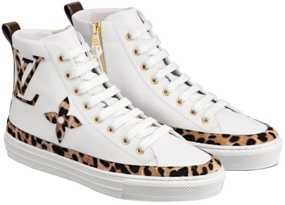 (Women) Louis Vuitton LV Stellar High-Top Sports Shoes White 1A5NP2 Order (Women) Louis Vuitton LV Stellar High-Top Sports Shoes White 1A5NP2