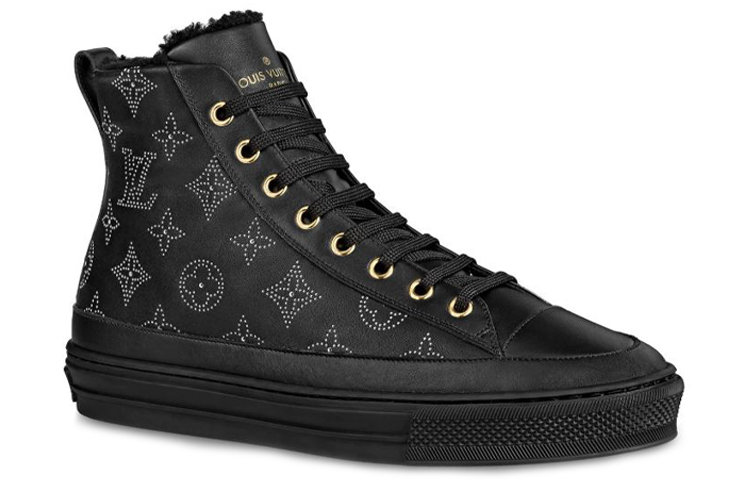 Order (W) Louis Vuitton LV Stellar High-Top Sneaker ''Schwarz Monogramm'' 1A87UV