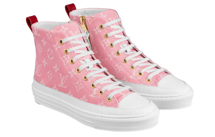 Lookbook (W) Louis Vuitton LV Stellar High-Top Sneaker Rosa Damen 1A7RQS