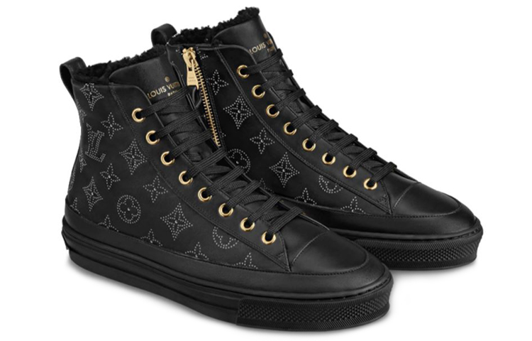 Lookbook (W) Louis Vuitton LV Stellar High-Top Sneaker ''Schwarz Monogramm'' 1A87UV