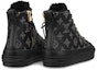 Shop (Women) Louis Vuitton LV Stellar High-Top Sports Shoes 'Black Monogram' 1A87UV
