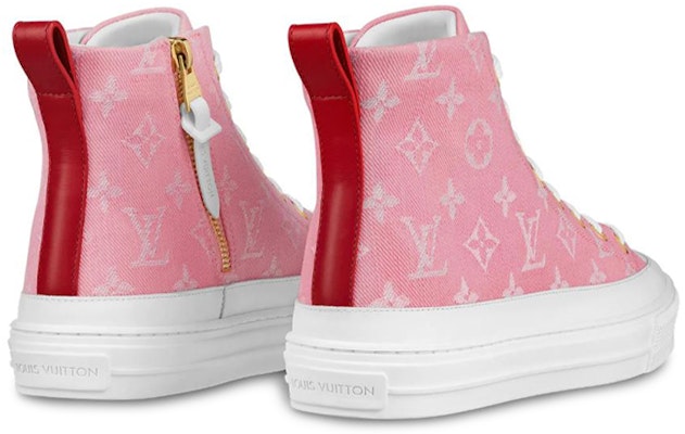 (Women) Louis Vuitton LV Stellar High-Top Sports Shoes Pink 1A7RQS Shop (Women) Louis Vuitton LV Stellar High-Top Sports Shoes Pink 1A7RQS