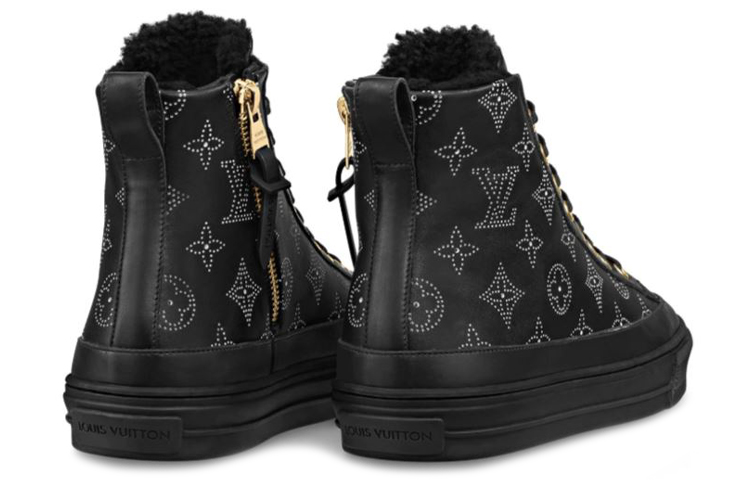 Shop (W) Louis Vuitton LV Stellar High-Top Sneaker ''Schwarz Monogramm'' 1A87UV