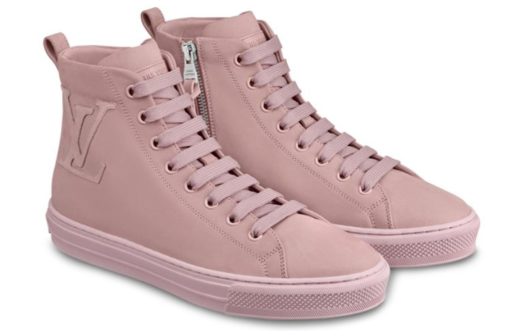 Lookbook (W) Louis Vuitton Zapatillas Altas LV Stellar Rosa 1A5MQL