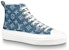 (W) Louis Vuitton LV Stellar High Top Biru Denim 1A4VT