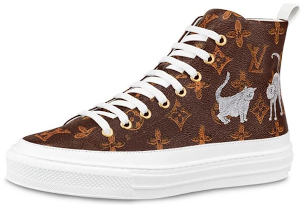 (Women) Louis Vuitton LV Stellar High-Top Sneakers Brown 1A52OF Buy (Women) Louis Vuitton LV Stellar High-Top Sneakers Brown 1A52OF