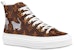 (W) Louis Vuitton LV Stellar High-Top Sneakers Coklat 1A52OF