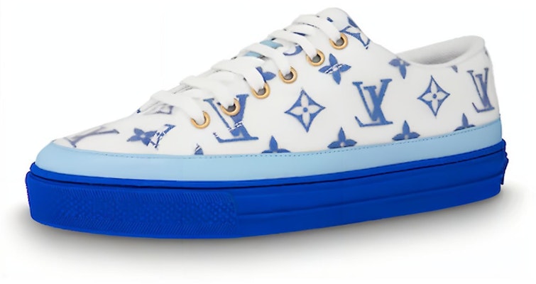 (Women) Louis Vuitton LV Stellar Low-Top Sneakers White/Blue 1A65U Buy (Women) Louis Vuitton LV Stellar Low-Top Sneakers White/Blue 1A65U